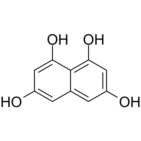 1,3,6,8-Tetrahydroxynaphthalene Structure