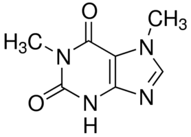 1,7-Dimethylxanthine Structure