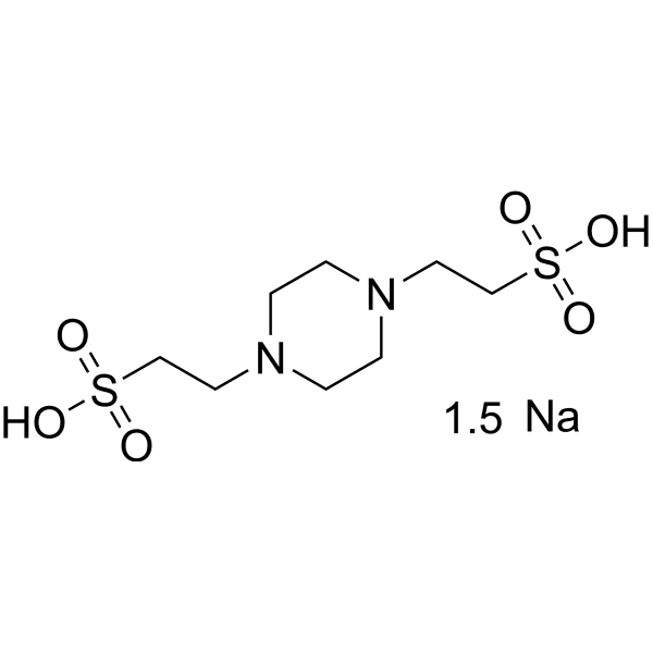 PIPES sesquisodium Structure