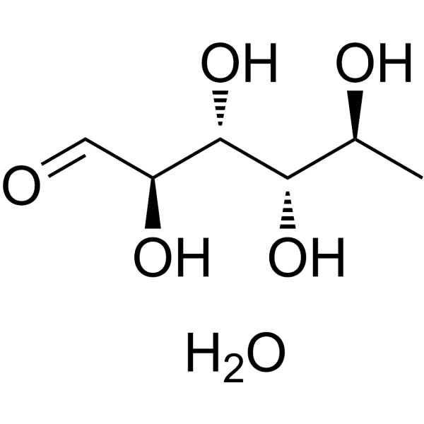 L-Rhamnose monohydrate Structure