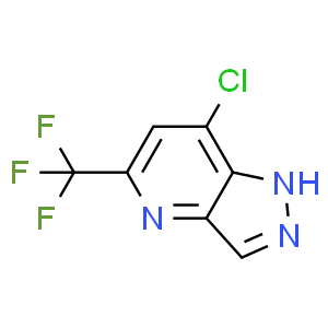 7-Chloro-5-(trifluoromethyl)-1H-pyrazolo[4,3-b]pyridine  Structure