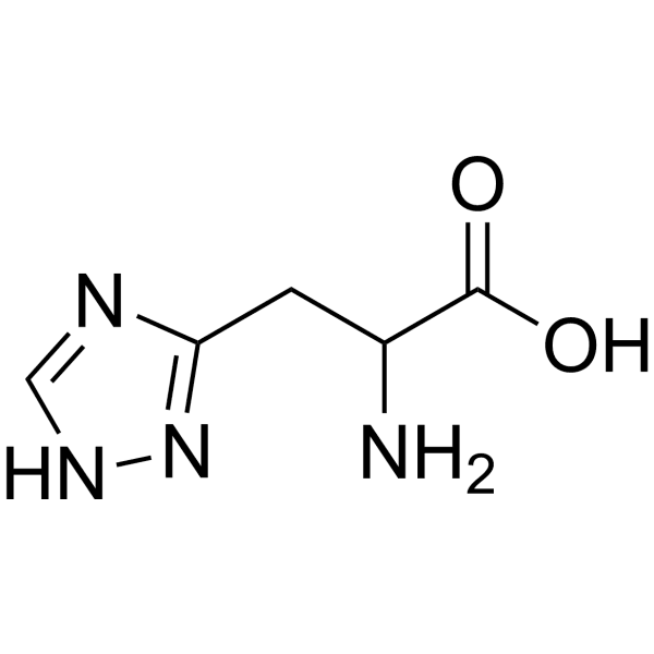 β-(1, 2, 4-Triazol-3-yl)-DL-alanine Structure