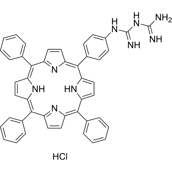 Biguanidinium-porphyrin Structure