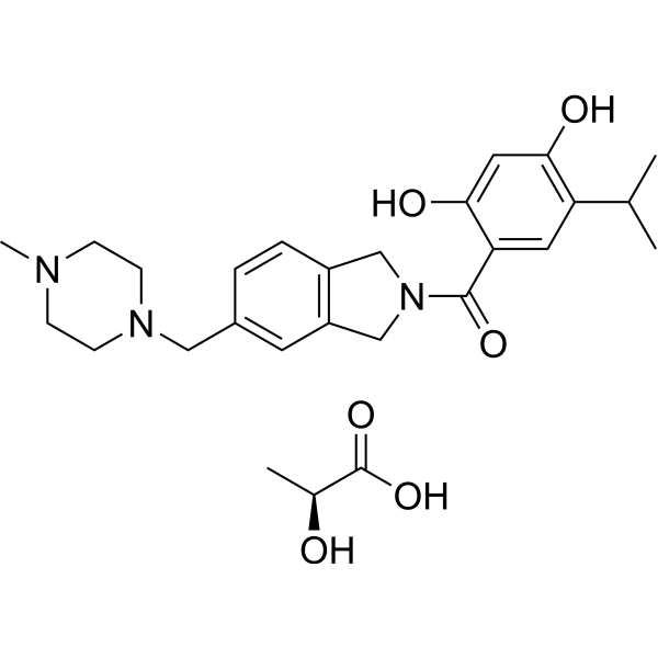 Onalespib lactate Structure