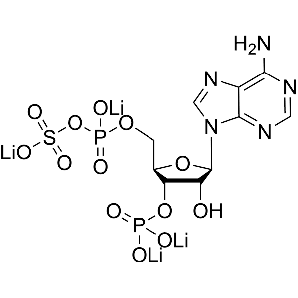 3′-Phosphoadenosine 5′-phosphosulfate tetralithium salt Structure