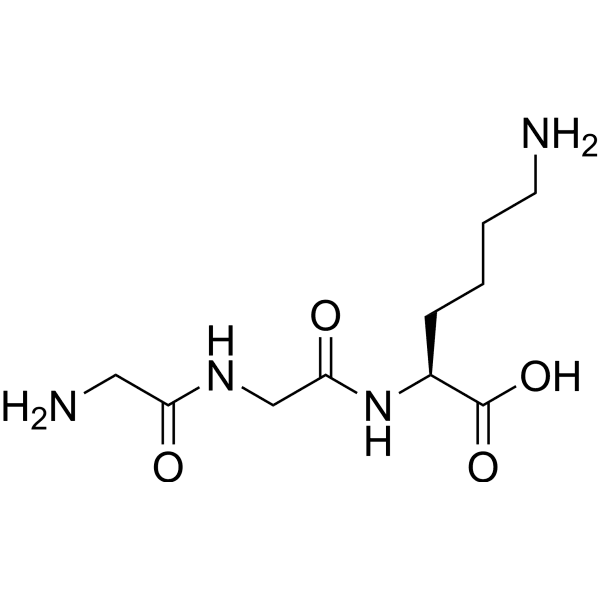 H-Gly-Gly-Lys-OH Structure