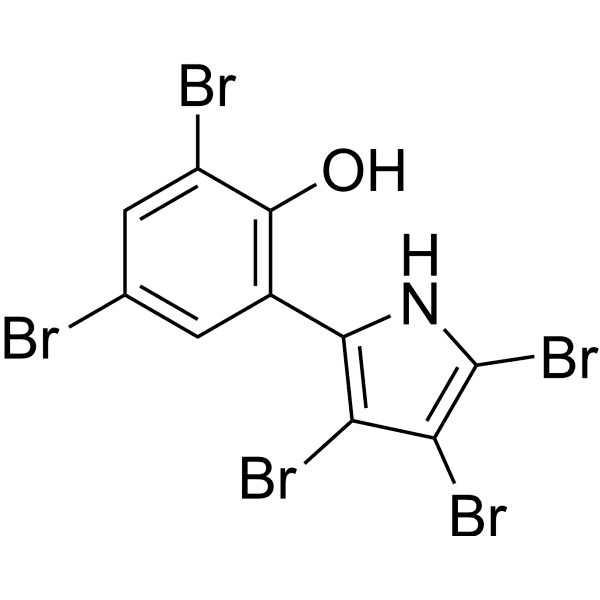 Pentabromopseudilin Structure