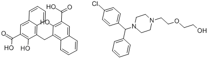 Hydroxyzine pamoate Structure