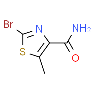 2-BroMo-5-Methylthiazole-4-carboxaMide  Structure