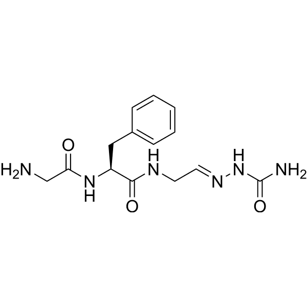 Gly-Phe-Gly-Aldehyde semicarbazone Structure