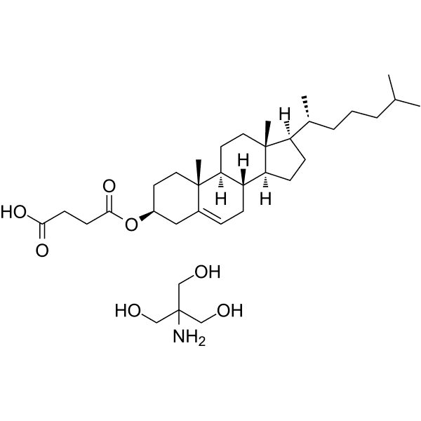 Cholesteryl hemisuccinate Tris salt Structure