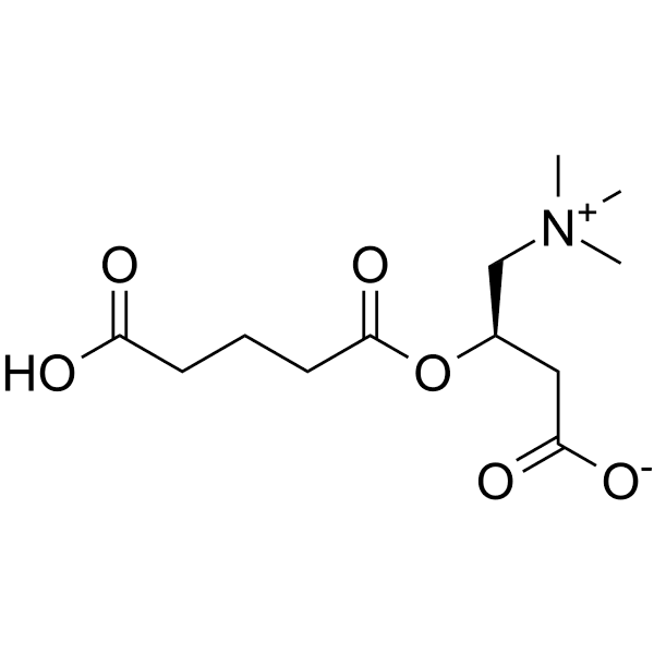 Glutarylcarnitine Structure