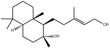 Labd-13(E)-ene-8α,15-diol Structure
