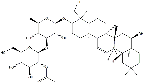 2''-O-acetylsaikosaponin A Structure
