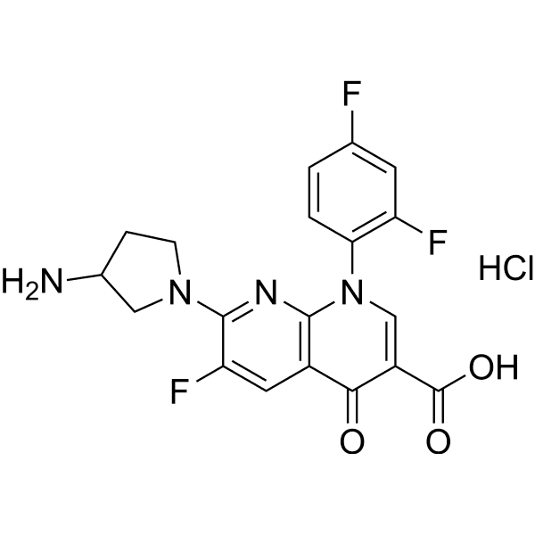 Tosufloxacin hydrochloride Structure