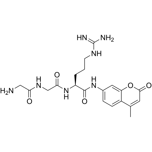 H-Gly-Gly-Arg-AMC Structure