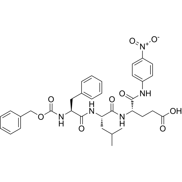 Z-Phe-Leu-Glu-pNA Structure
