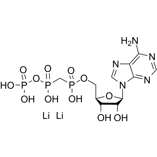 α,β-Methylene-ATP dilithium Structure