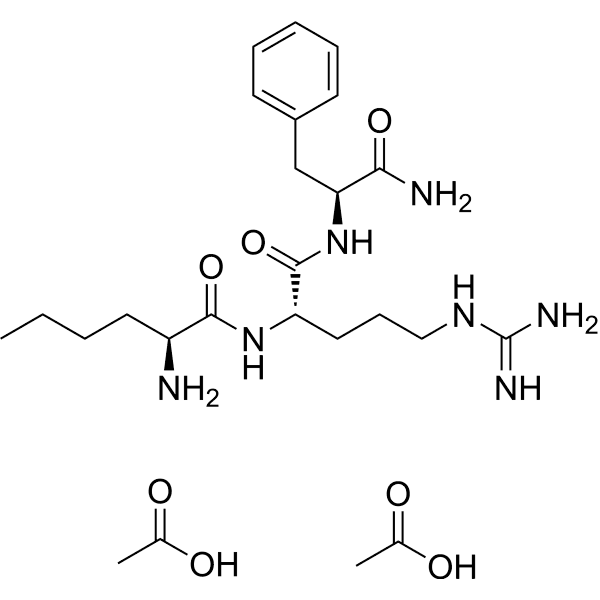 Nle-Arg-Phe-NH2 acetate Structure
