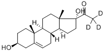 17a-Hydroxypregnenolone-d8 Structure