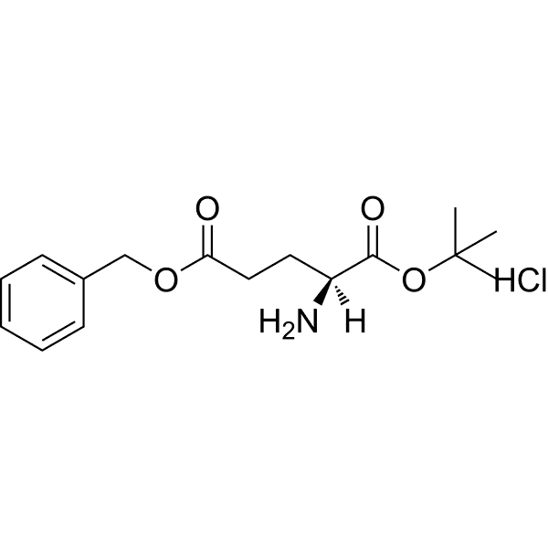 (S)-5-Benzyl 1-tert-butyl 2-aminopentanedioate hydrochloride Structure
