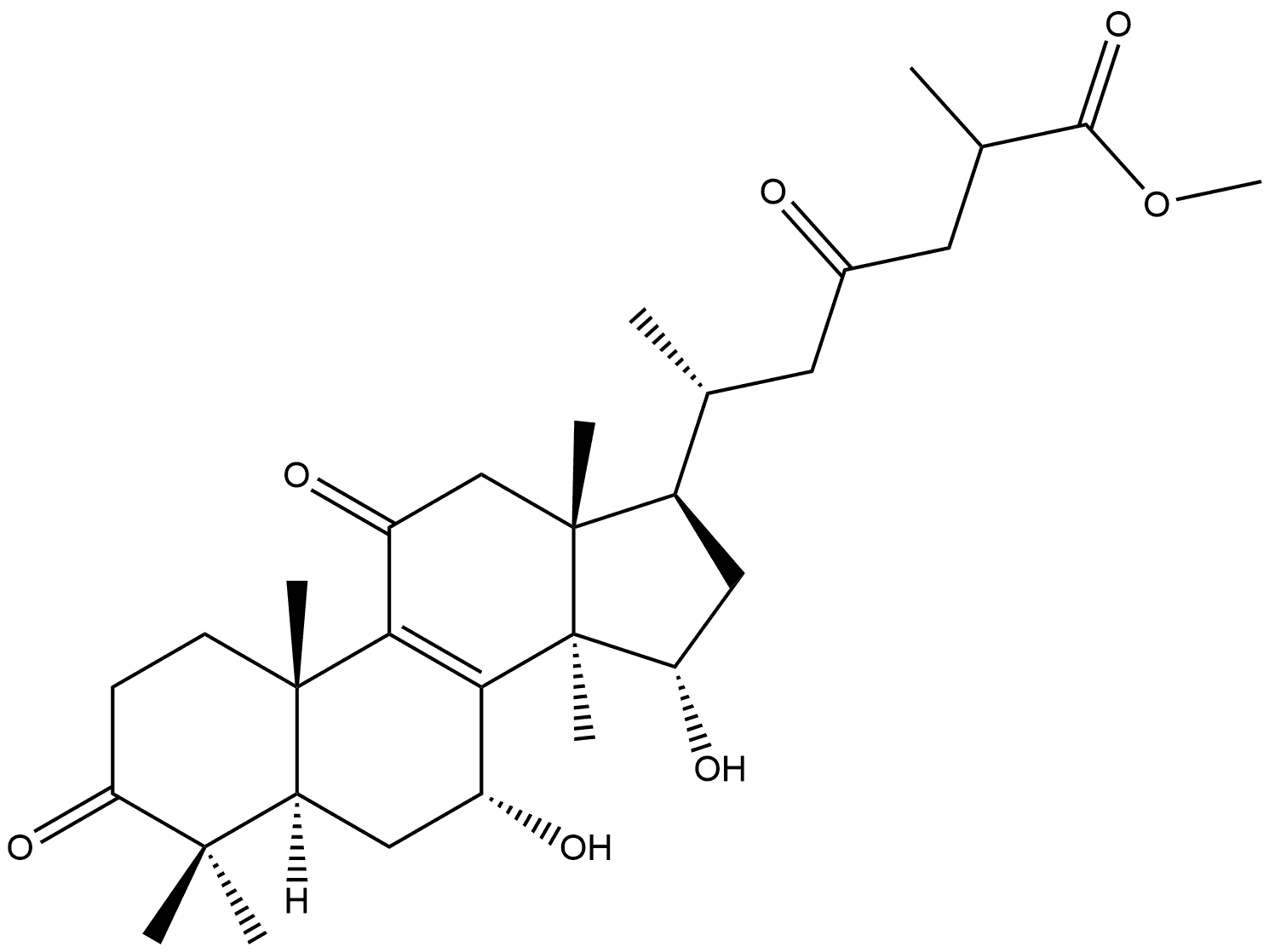 Methyl ganoderate A Structure