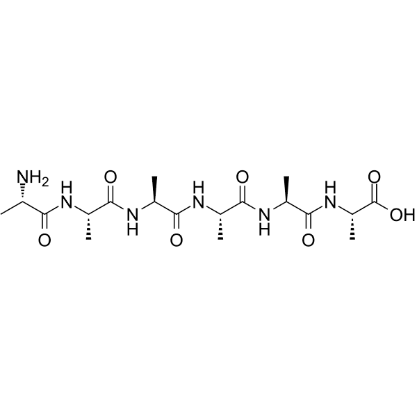 H-AAAAAA-OH Structure