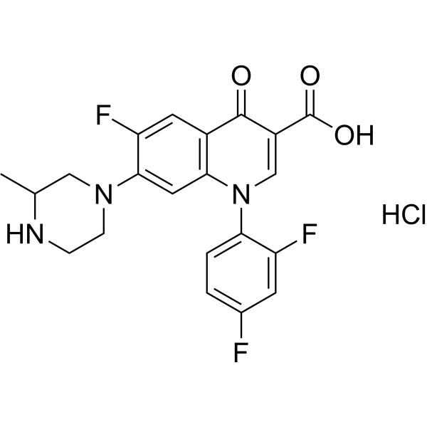 Temafloxacin hydrochloride Structure