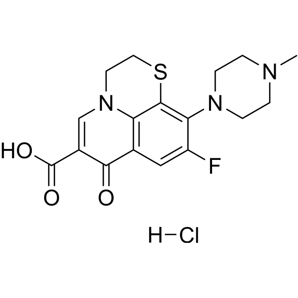 Rufloxacin hydrochloride Structure
