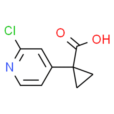 1-(6-Chloropyridin-2-yl)cyclopropanecarboxylic acid  Structure