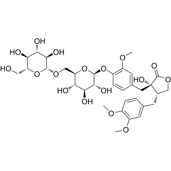 Trachelogenin 4'-O-beta-gentiobioside Structure