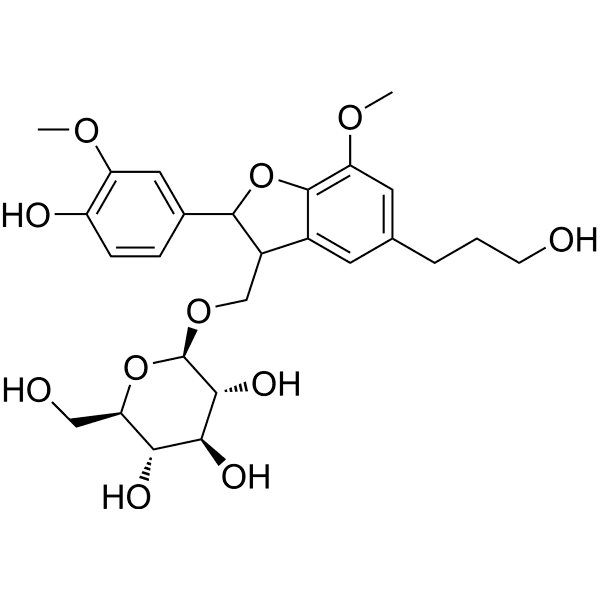 Dihydrodehydrodiconiferyl alcohol 9-Oglucoside Structure