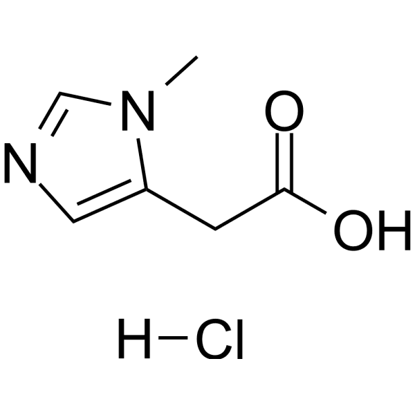 Pi-Methylimidazoleacetic acid hydrochloride  Structure