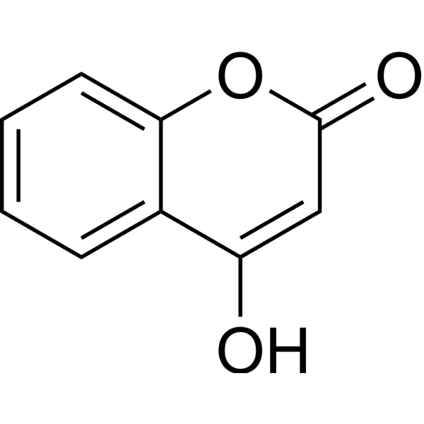 4-Hydroxycoumarin Structure