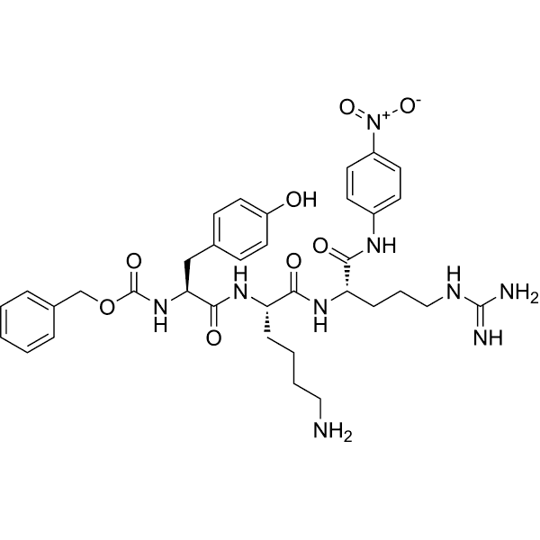 Z-Tyr-Lys-Arg-pNA Structure