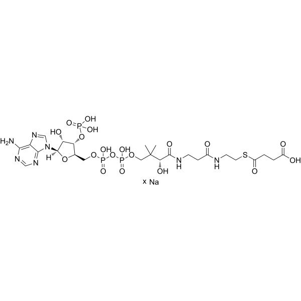 Succinyl-Coenzyme A sodium Structure