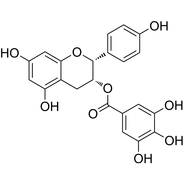 (-)-Epiafzelechin-3-O-gallate Structure