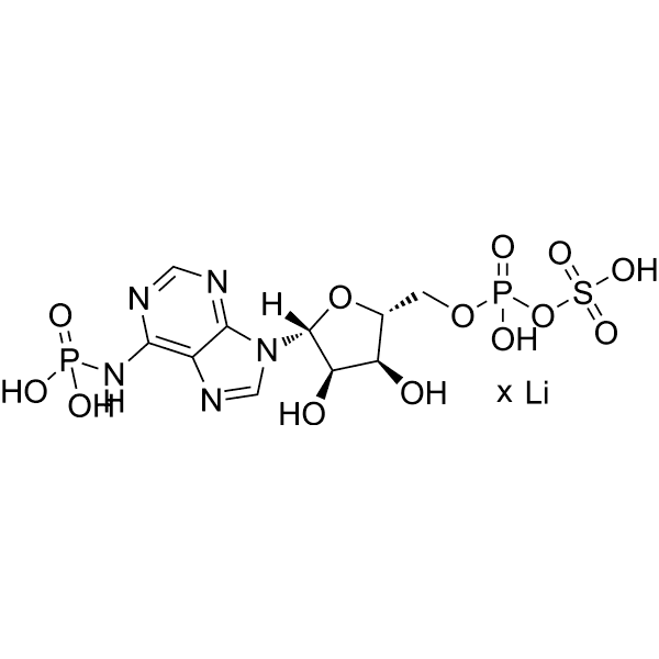 Adenosine 3'-phosphate 5'-phosphosulfate lithium  Structure