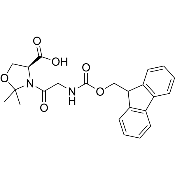 Fmoc-Gly-Ser(psi(Me, Me)pro)-OH Structure