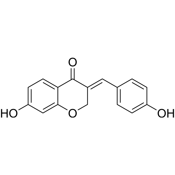 7-Hydroxy-3-(4-hydroxybenzylidene)chroman-4-one Structure
