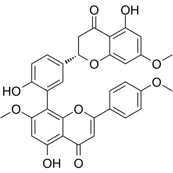Podocarpus flavanone Structure