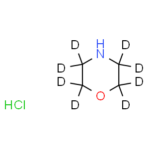MORPHOLINE-2,2,3,3,5,5,6,6-D8 HYDROCHLORIDE  Structure