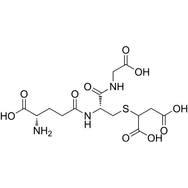 S-(1, 2-Dicarboxyethyl)glutathione Structure