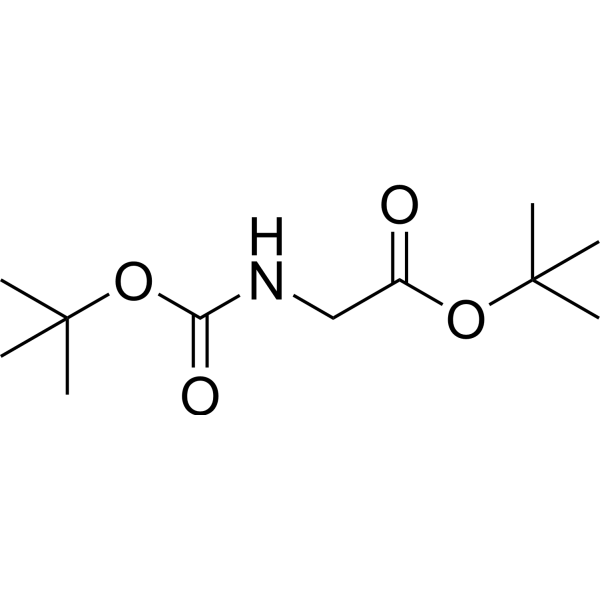 tert-Butyl 2-((tert-butoxycarbonyl)amino)acetate Structure