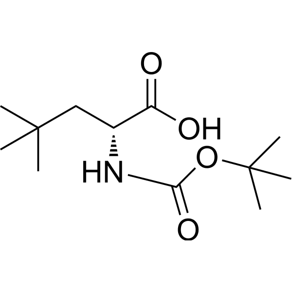 Boc-beta-t-butyl-d-alanine Structure