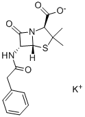 Penicillin G potassium Structure