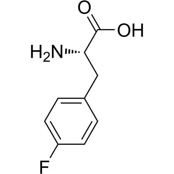 p-Fluoro-L-phenylalanine Structure