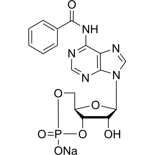 6-Bnz-cAMP sodium salt Structure