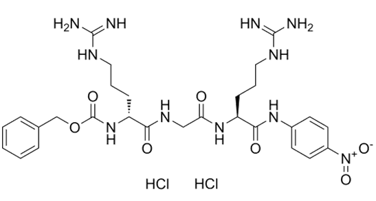 Z-D-ARG-GLY-ARG-PNA dihydrochloride Structure