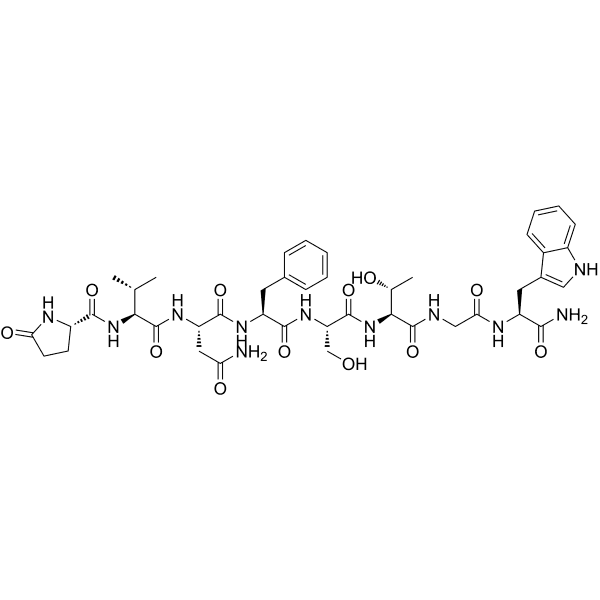 Adipokinetic hormone (Gryllus bimaculatus) Structure